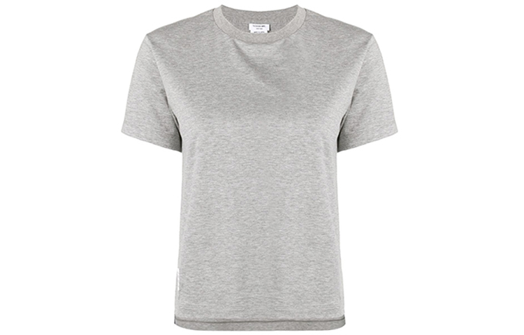 Order (W) トムブラウン グレー 無地 クルーネック カジュアルTシャツ - ギフトにも最適 FJS036A-05398-055