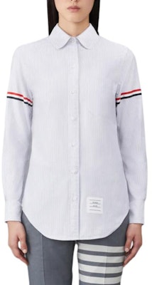 (W) 톰브라운 그레이 스트라이프 옥스퍼드 긴팔 셔츠 SS21 FLL019E-00098-035 Buy (W) 톰브라운 그레이 스트라이프 옥스퍼드 긴팔 셔츠 SS21 FLL019E-00098-035