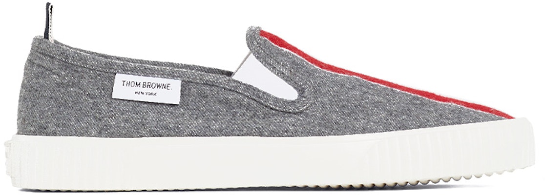 (W) Thom Browne Heritage 'Zapatillas de Lana Gris a Rayas' FFF074A07548035 Order (W) Thom Browne Heritage 'Zapatillas de Lana Gris a Rayas' FFF074A07548035