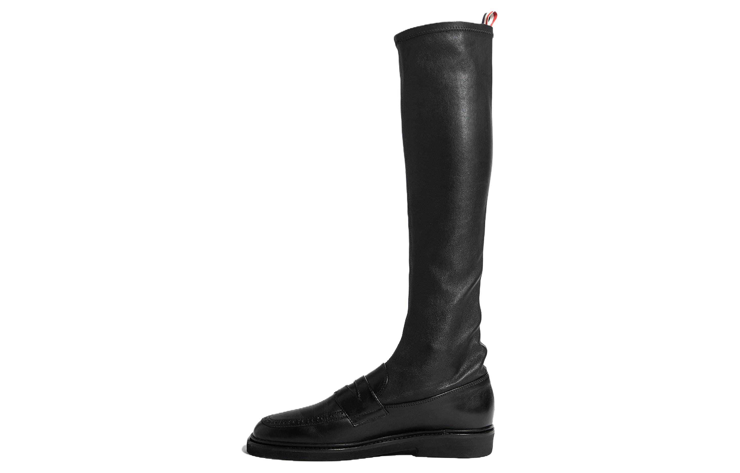 Buy (W) Thom Browne High-Top Sneaker ''Schwarzes Leder'' FFB173A05584001