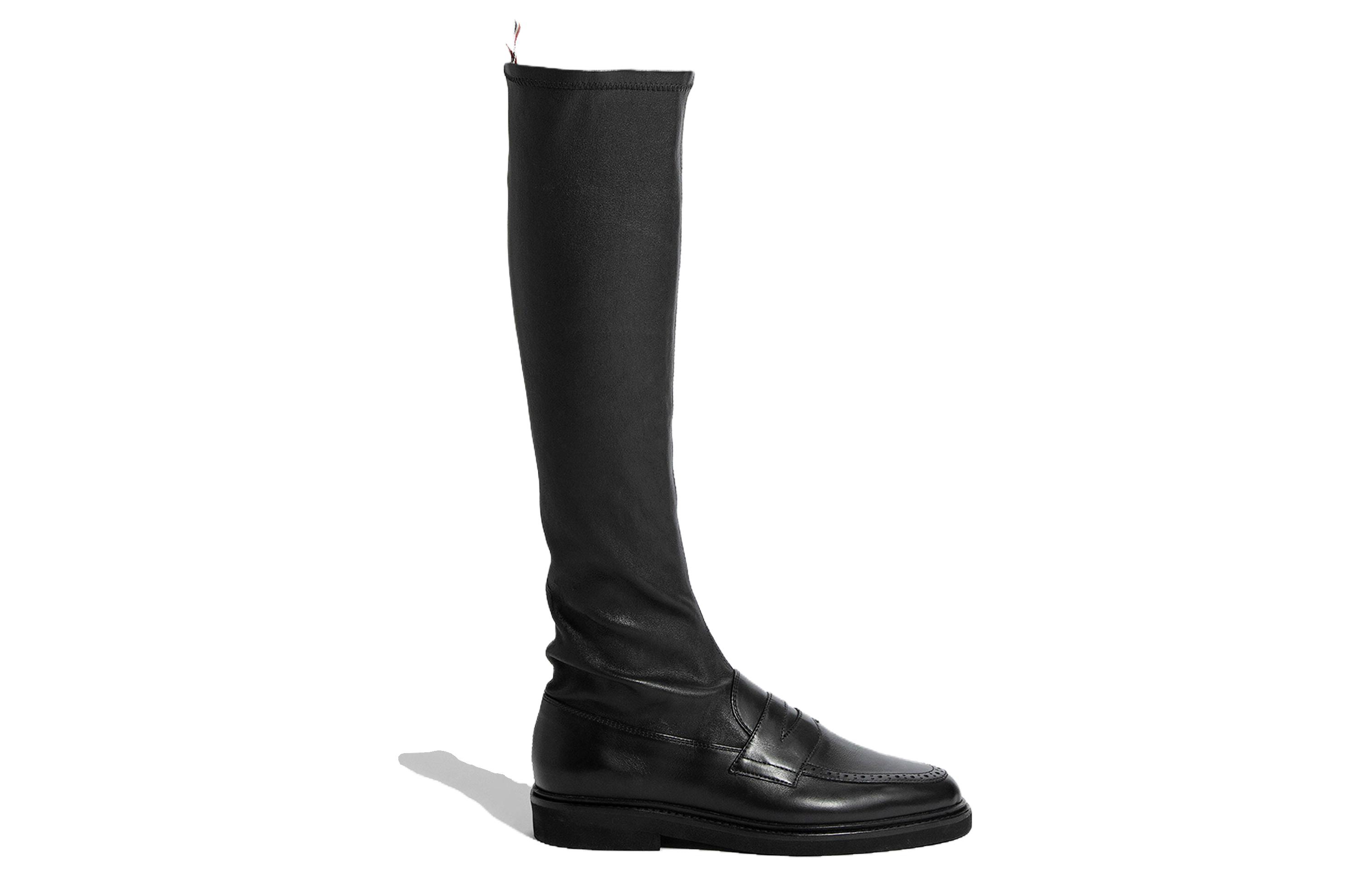Order (W) Thom Browne High-Top Sneaker ''Schwarzes Leder'' FFB173A05584001