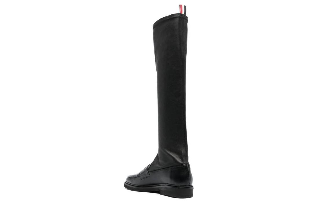 Shop (W) Thom Browne High-Top Sneaker ''Schwarzes Leder'' FFB173A05584001