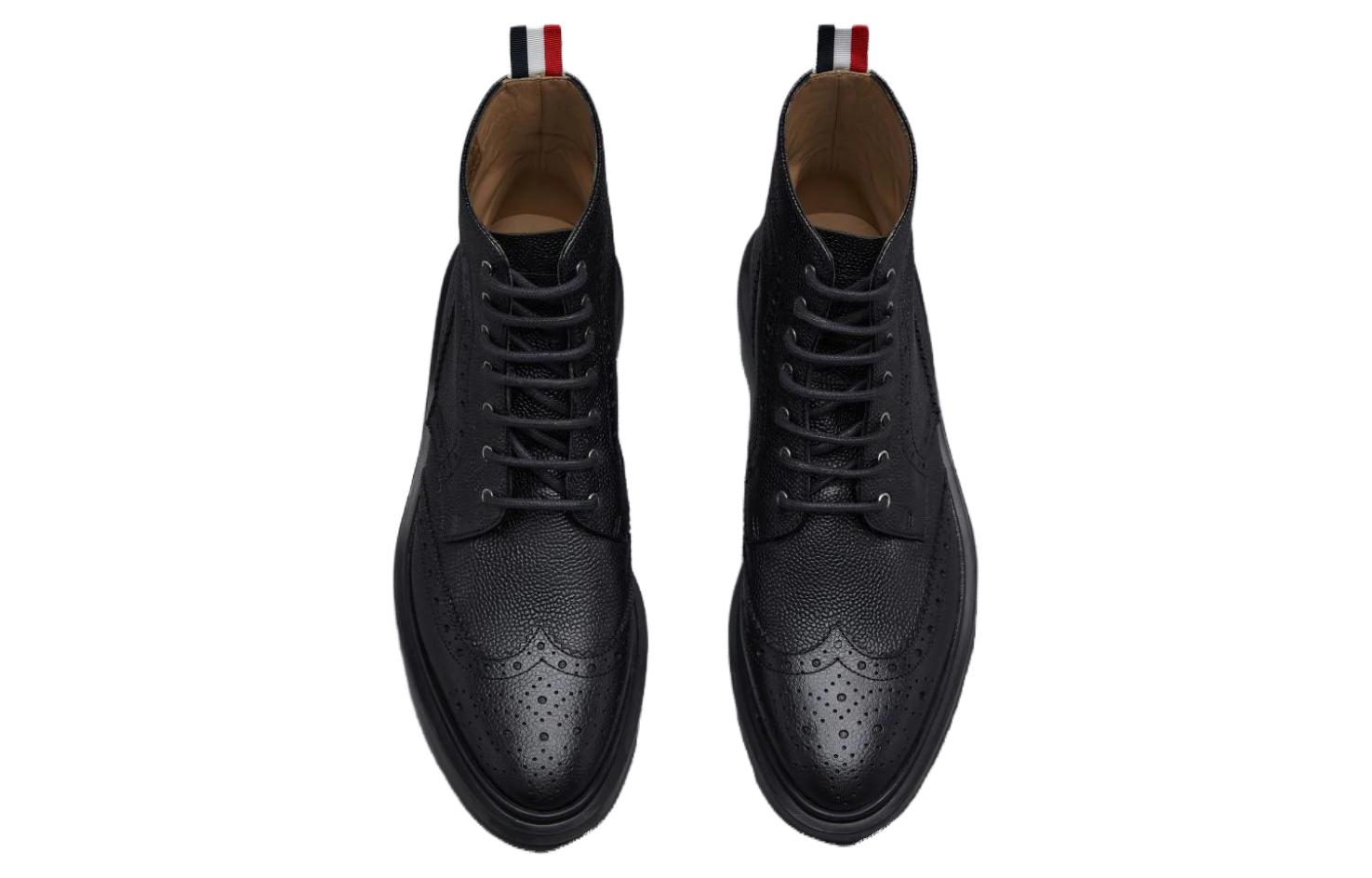 Shop (W) Bota de Tobillo de Piel Thom Browne 'Negra' FFB018B00198001