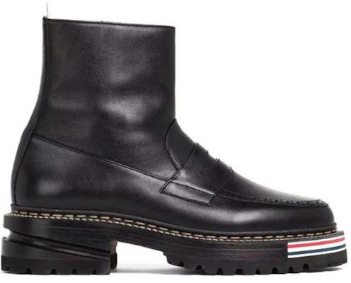 (Women) Thom Browne Leather Ankle Boot 'Black Side Zip' FFB164A05584 Order (Women) Thom Browne Leather Ankle Boot 'Black Side Zip' FFB164A05584
