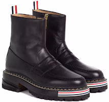 Lookbook THOM BROWNE 皮革 側拉鍊 短筒靴 女款 黑色