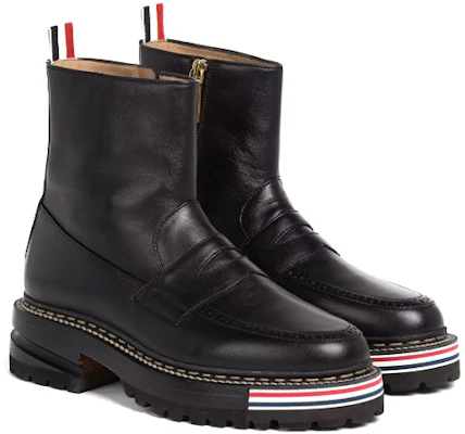 (Women) Thom Browne Leather Ankle Boot 'Black Side Zip' FFB164A05584 Lookbook (Women) Thom Browne Leather Ankle Boot 'Black Side Zip' FFB164A05584