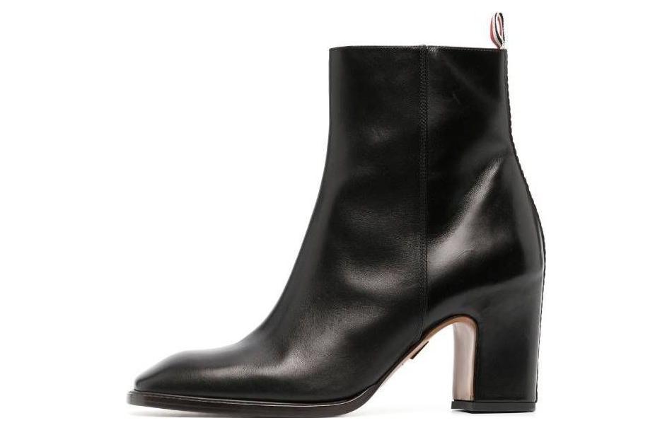 (W) Thom Browne Leather Boot 'Black Fashion Casual'
