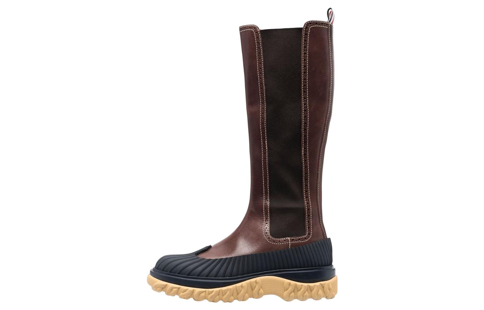 (Women) Thom Browne Leather Chelsea Boots 'Brown' FFB156A00003205