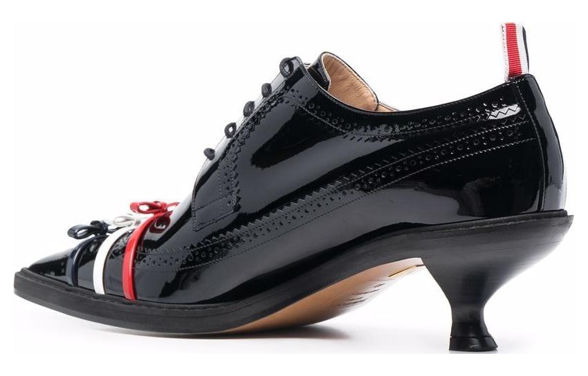 (W) Thom Browne Leather High-Heel 'Black Bow' 圖 4