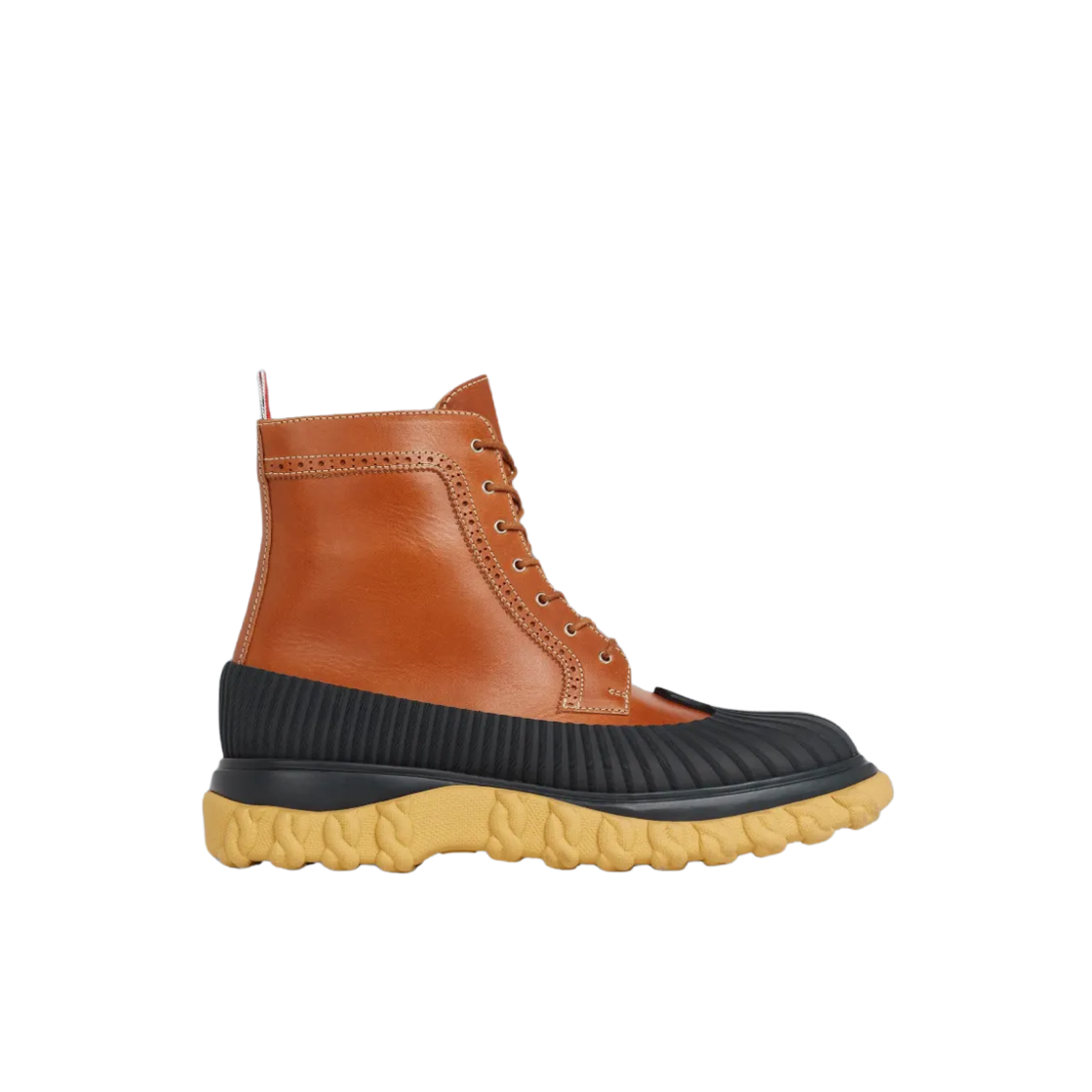 (Women) Thom Browne Leather Lace-Up Ankle Boots 'Brown' FFB139A00003275