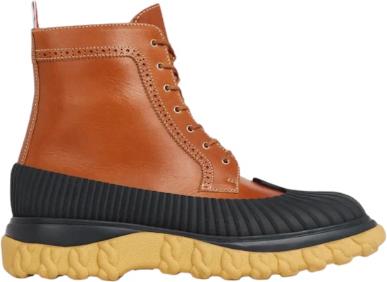 (Women) Thom Browne Leather Lace-Up Ankle Boots 'Brown' FFB139A00003275 Buy (Women) Thom Browne Leather Lace-Up Ankle Boots 'Brown' FFB139A00003275