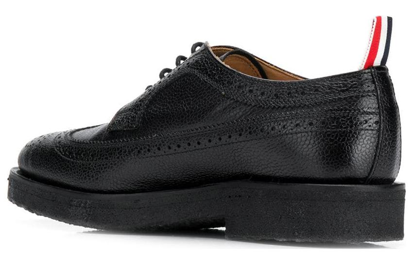 (W) Thom Browne Leather Lace-Up Sneaker 'Black' 圖 4