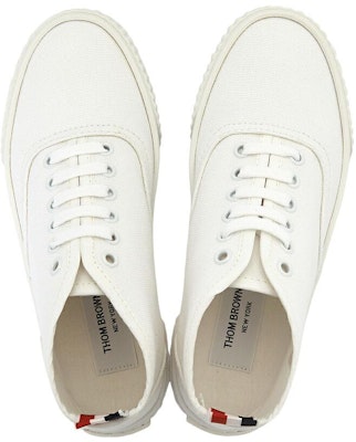 (Women) Thom Browne Leather Low 'Simple Comfort White' FFD102A01588100 Lookbook (Women) Thom Browne Leather Low 'Simple Comfort White' FFD102A01588100