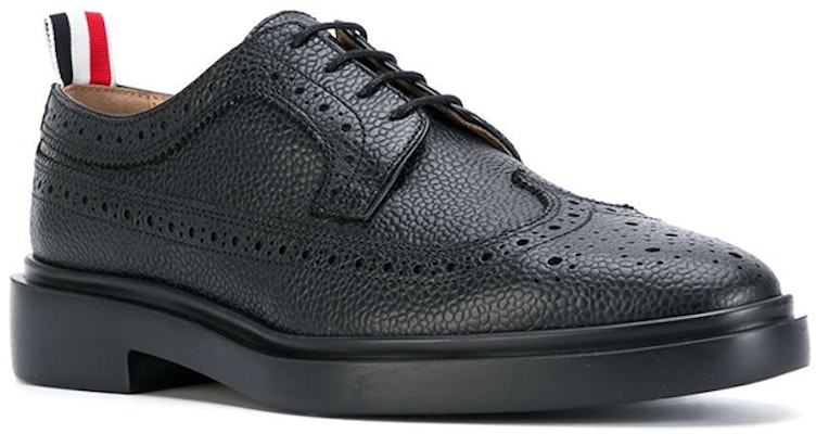 (W) Thom Browne Zapatillas de Cuero Bajas 'Negro' FFO002G00198001 Lookbook (W) Thom Browne Zapatillas de Cuero Bajas 'Negro' FFO002G00198001