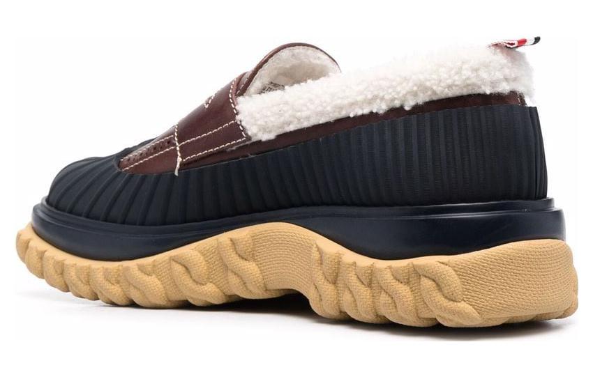 (W) Thom Browne Leather Low Top 'Brown Blue' 圖 4