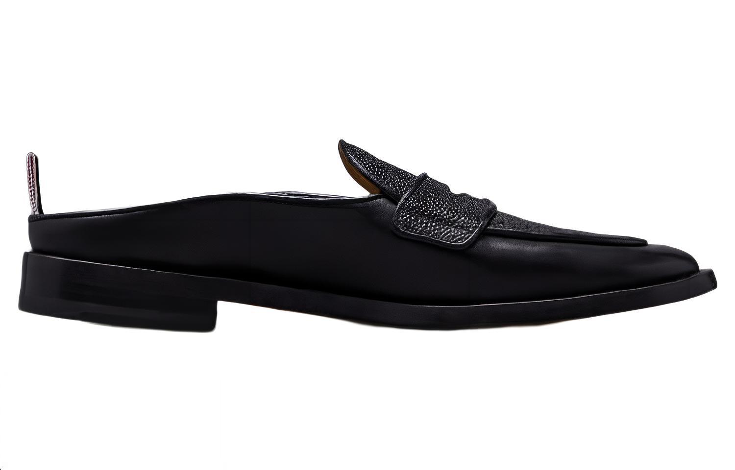 (W) Thom Browne Leather Mule 'Black' 圖 2