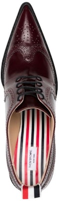 (Women) Thom Browne Leather Pointed Toe Lace-Up Stiletto 'Burgundy' FFH188BL0006614 Shop (Women) Thom Browne Leather Pointed Toe Lace-Up Stiletto 'Burgundy' FFH188BL0006614