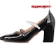 Buy (W) Thom Browne Kulit Slip-On Tumit Blok Hujung Bulat 'Hitam' FFH258A00216001