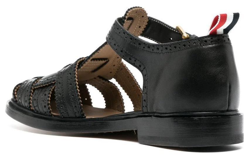 (W) Thom Browne Leather Sandal 'Black' 圖 3