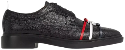 Order THOM BROWNE 卵石紋皮革鞋 女款 黑色