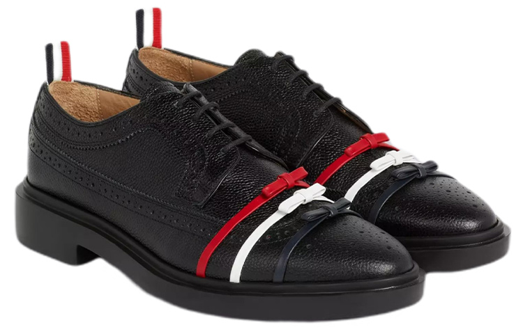 Lookbook (Women) Thom Browne Leather Shoes 'Pebble Black' FFD103A06257001