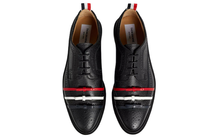 Shop (Women) Thom Browne Leather Shoes 'Pebble Black' FFD103A06257001