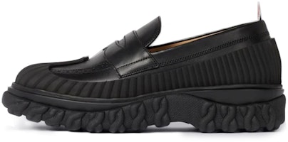 (Women) Thom Browne Leather Slip-On Flat 'Black' FFF083A00003001 (Women) Thom Browne Leather Slip-On Flat 'Black' FFF083A00003001