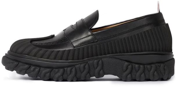 (W) Thom Browne Sepatu Kulit Slip-On Datar 'Hitam' FFF083A00003001 Buy (W) Thom Browne Sepatu Kulit Slip-On Datar 'Hitam' FFF083A00003001