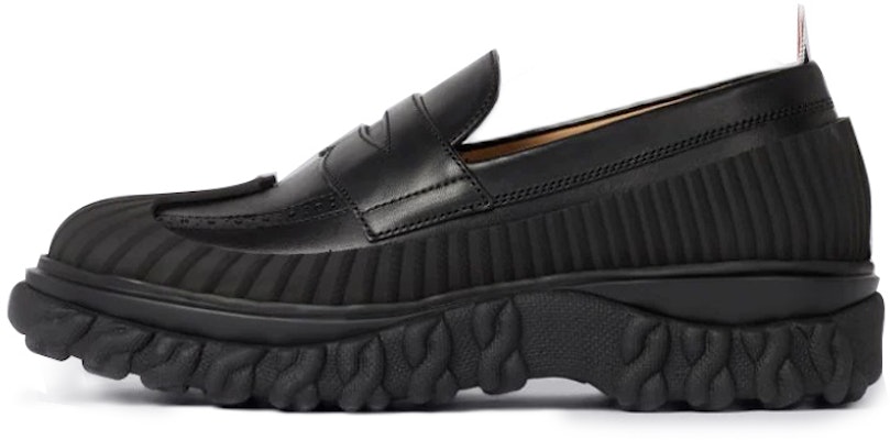 (Women) Thom Browne Leather Slip-On Flat 'Black' FFF083A00003001 Buy (Women) Thom Browne Leather Slip-On Flat 'Black' FFF083A00003001