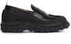 Order (Women) Thom Browne Leather Slip-On Flat 'Black' FFF083A00003001