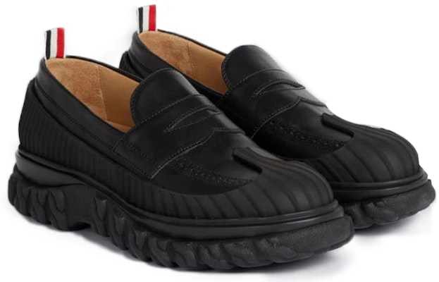 (Women) Thom Browne Leather Slip-On Flat 'Black' FFF083A00003001 Lookbook (Women) Thom Browne Leather Slip-On Flat 'Black' FFF083A00003001