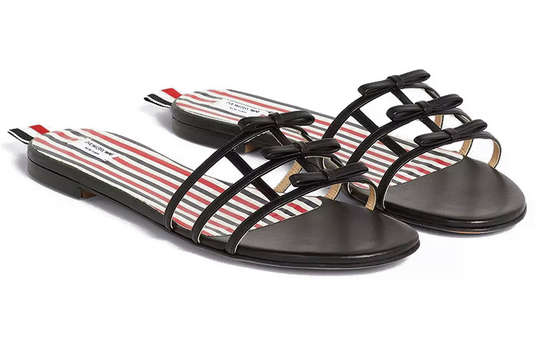 (W) Thom Browne Leather Slipper 'Black' 圖 3