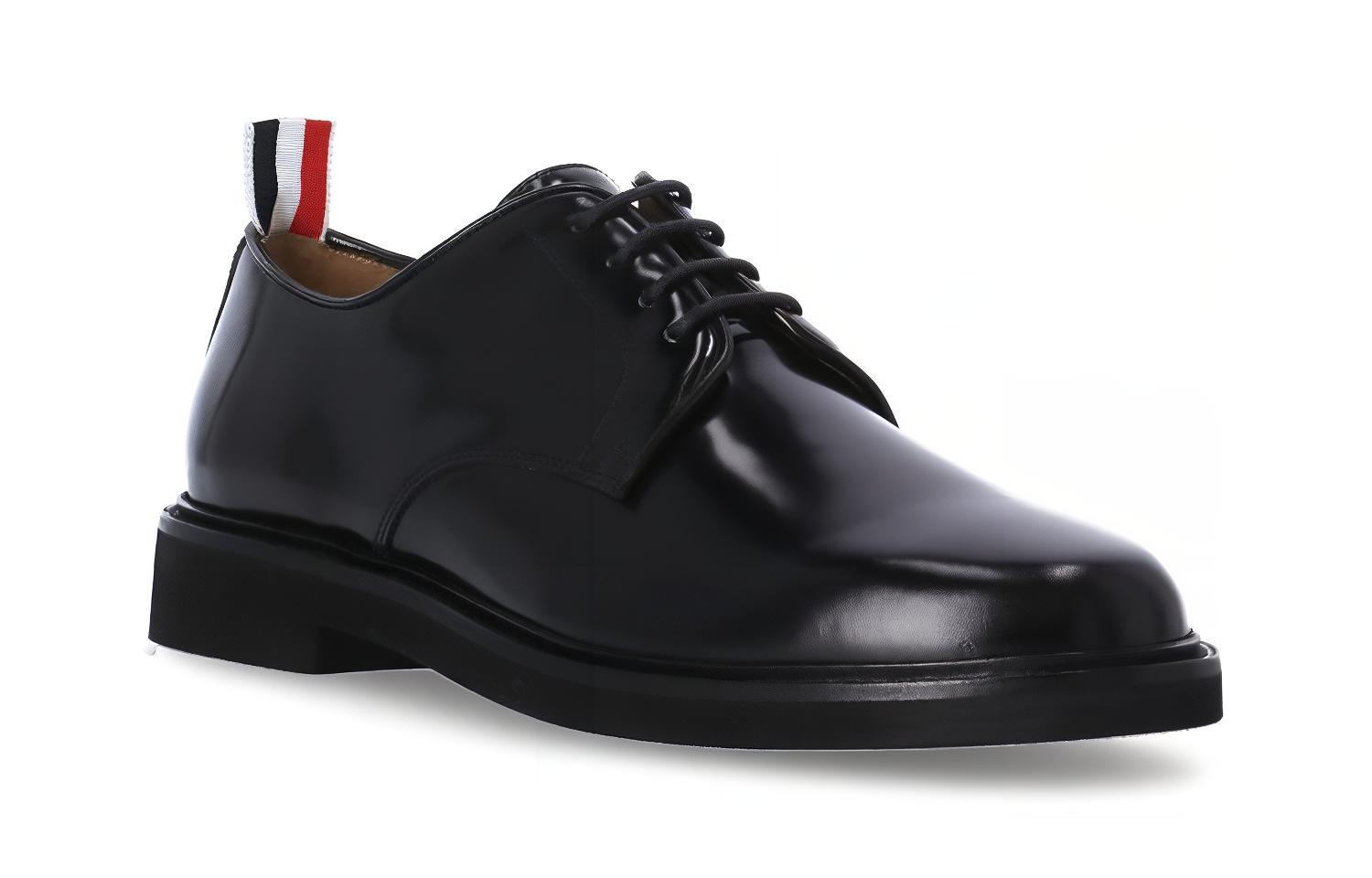 (W) Thom Browne Leather Sneaker 'Black' 圖 3
