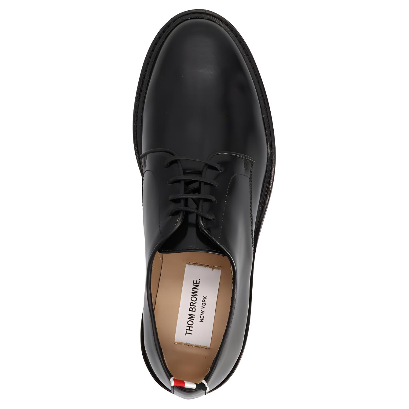 (W) Thom Browne Leather Sneaker 'Black' 圖 5