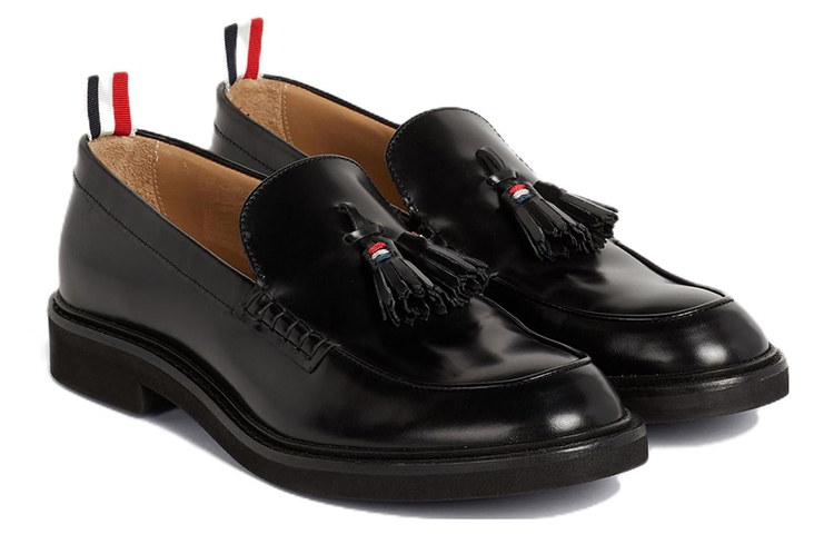 (W) Thom Browne Leather Tassel Loafer 'Black' 圖 3
