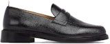 Order (W) Thom Browne Loafer 'Black Pebble Grain' Hitam Kulit Berbintik MFD054G00198001