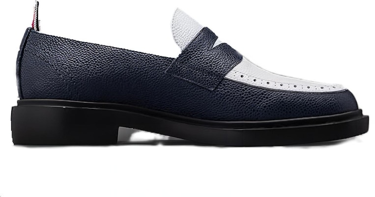 (W) Thom Browne Loafer 'Biru Gelap Putih' FFF163A-06257-927 Order (W) Thom Browne Loafer 'Biru Gelap Putih' FFF163A-06257-927