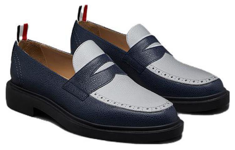 Lookbook (W) Thom Browne Loafer 'Biru Gelap Putih' FFF163A-06257-927