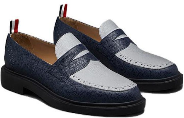 (W) Thom Browne Loafer 'Biru Gelap Putih' FFF163A-06257-927 Lookbook (W) Thom Browne Loafer 'Biru Gelap Putih' FFF163A-06257-927