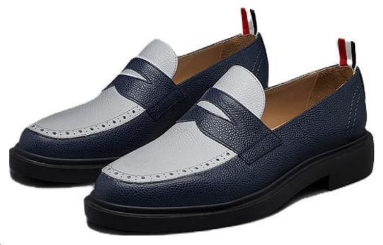 Shop (W) Thom Browne Loafer 'Biru Gelap Putih' FFF163A-06257-927