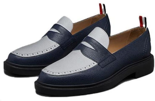 (W) Thom Browne Loafer 'Biru Gelap Putih' FFF163A-06257-927 Shop (W) Thom Browne Loafer 'Biru Gelap Putih' FFF163A-06257-927