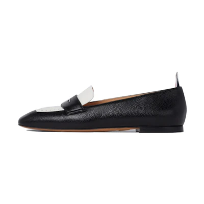 (W) Thom Browne Loafer 'Pebble Grain Black and White'