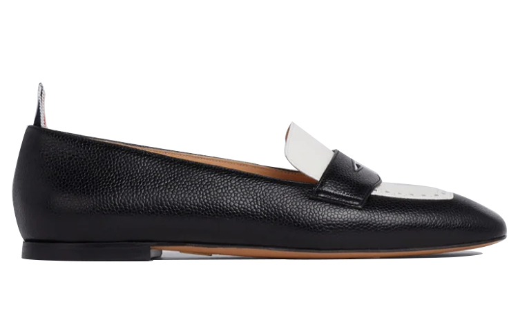(W) Thom Browne Loafer 'Pebble Grain Black and White' 圖 2