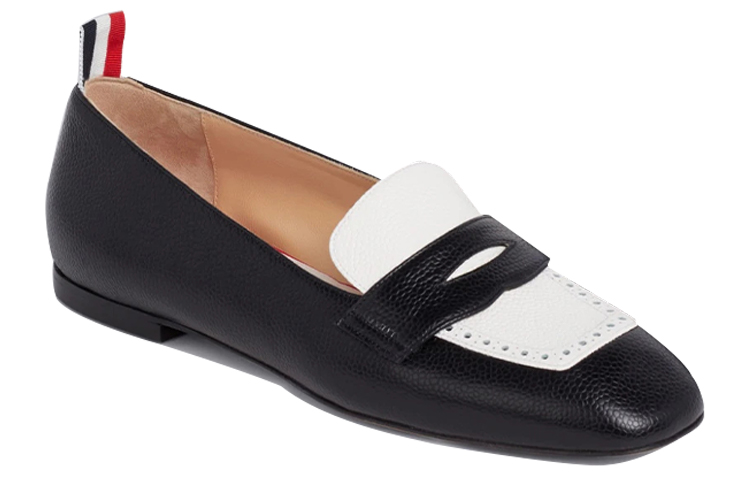 (W) Thom Browne Loafer 'Pebble Grain Black and White' 圖 3