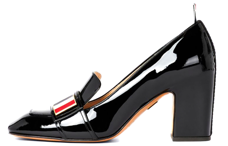 (W) Thom Browne Loafer High Heel 'Black Patent Leather'