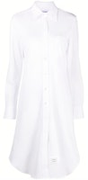 (Women) THOM BROWNE Long Sleeve Solid Logo Dress. FDS001A00050-100 (Women) THOM BROWNE Long Sleeve Solid Logo Dress. FDS001A00050-100