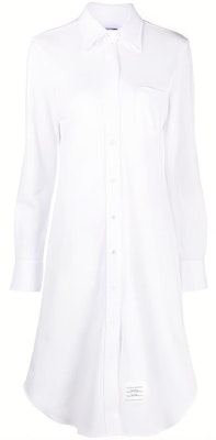 (W) THOM BROWNE ロングスリーブ ソリッドロゴ ドレス FDS001A00050-100 Buy (W) THOM BROWNE ロングスリーブ ソリッドロゴ ドレス FDS001A00050-100