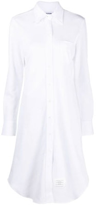 (W) THOM BROWNE ロングスリーブ ソリッドロゴ ドレス FDS001A00050-100 Order (W) THOM BROWNE ロングスリーブ ソリッドロゴ ドレス FDS001A00050-100