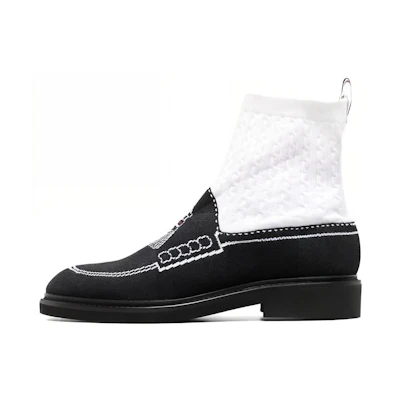 (W) Thom Browne Low-Top 'Black and White'