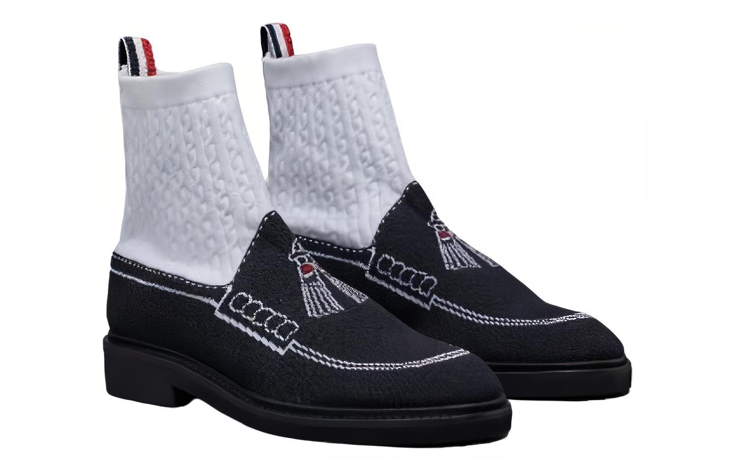 (W) Thom Browne Low-Top 'Black and White' 圖 3